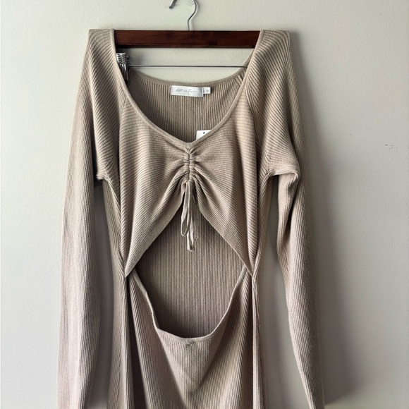NWT all in favor midi long sleeve‎ dress size L - Picture 2 of 4